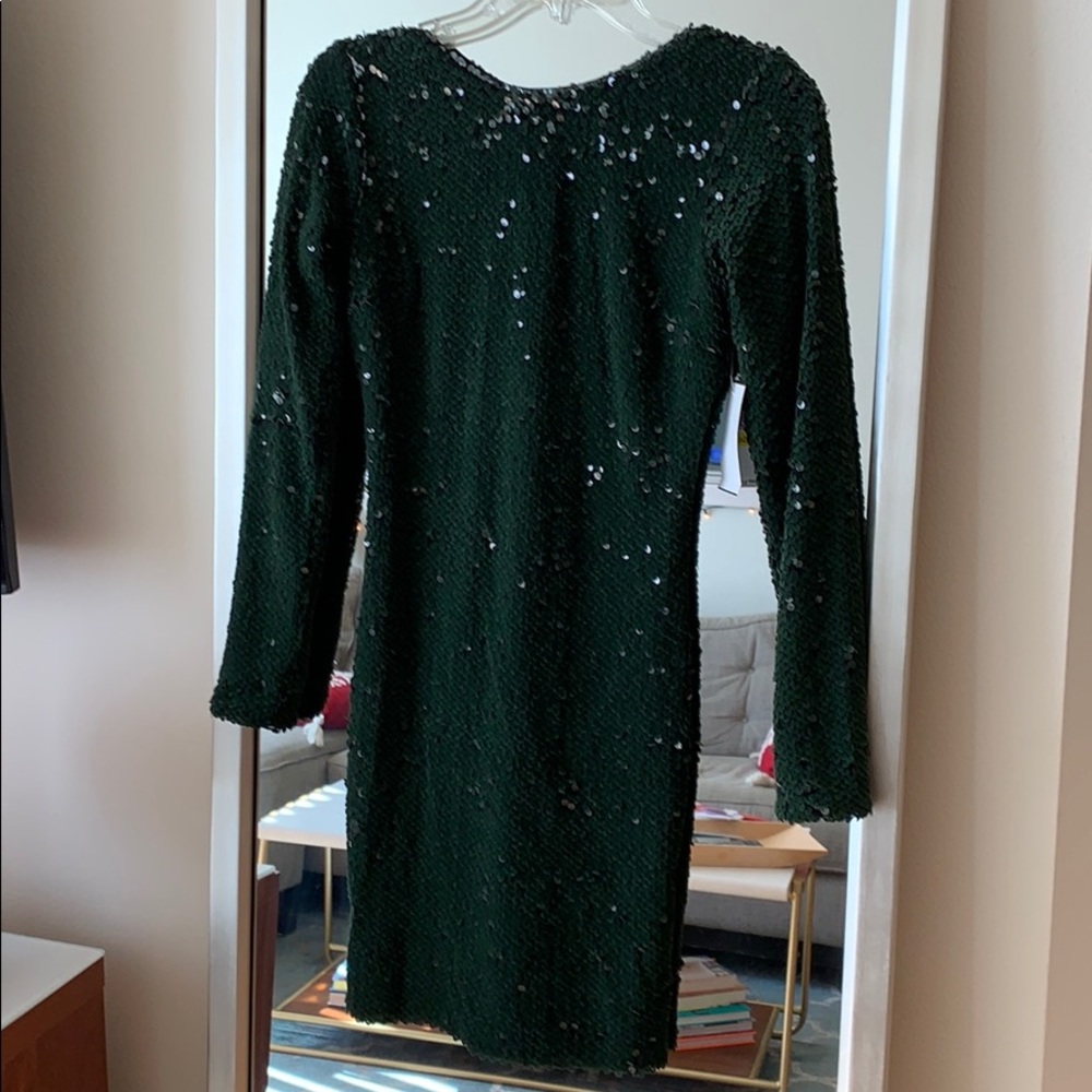 Dress the Population velvet sequin low back